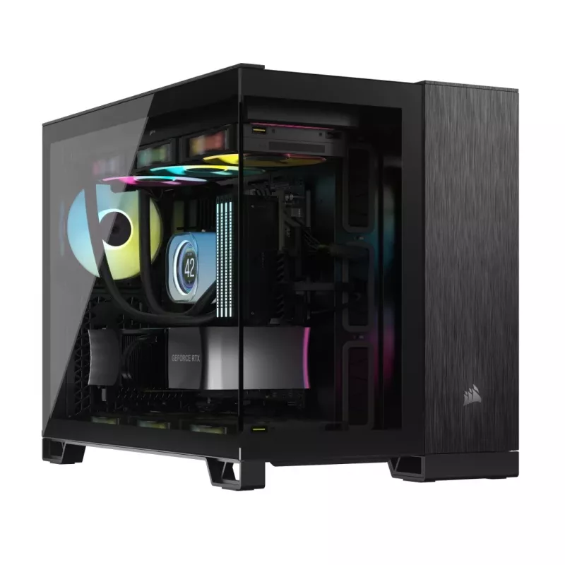 PC case Corsair CC-9011287-WW Midi Tower Aluminium, Black