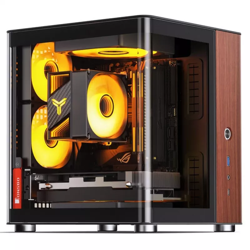 PC Case Jonsbo TK-0, Mini-Tower, Mini-ITX, Black