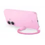 Kickstand Case for iPhone 17 Apple Beats with MagSafe and Camera Control, Pebble Pink, PC & Microfibre