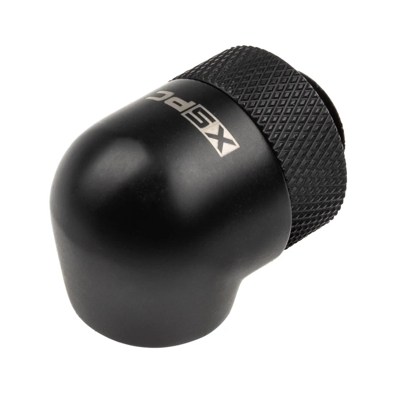 Adapter 90° G1/4 inch male to G1/4 inch female rotatable, XSPC, black, pack of 4