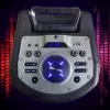 Portable Bluetooth karaoke speaker MANTA SPK0803B140 140W, battery-powered, MIC/USB/microSD, FM, equalizer, wheels