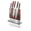 Guard knife block GEFU 13958 by NPC Polska — stainless steel and walnut, 90×250×256 mm