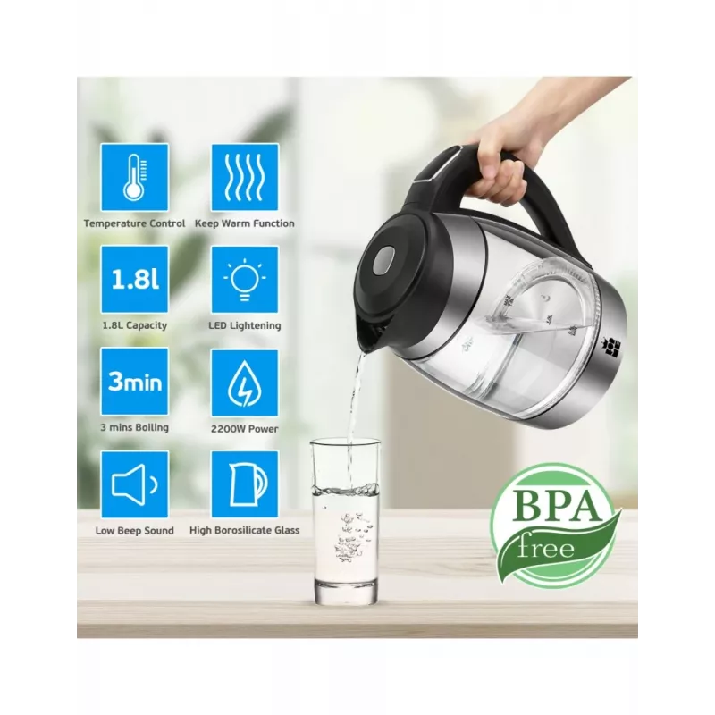 Electric kettle Forme FKG-418 1.7L 2200W White