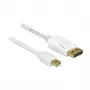 DELOCK Cable mini DisplayPort St > DisplayPort St 7.0m White