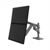 Ergotron LX Pro - Mounting Kit (Doppelarm) - for 2 LCD-Displays - perforated-plate mounting - Aluminium - Dark Grey - Screen Size: to 61 cm (to 24 inch)