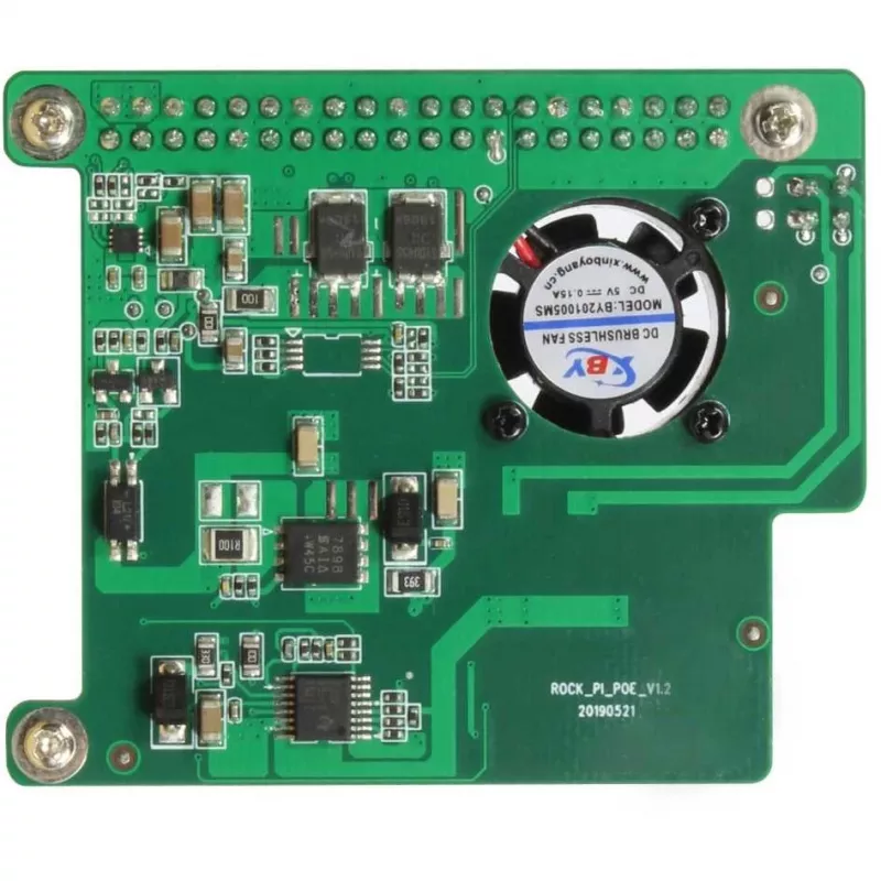PoE Hat ALLNET for Radxa Rock 3A 802.3at — power-over-Ethernet accessory