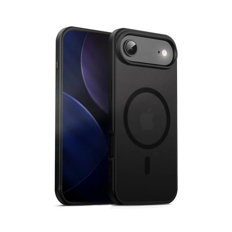 Crong MagSafe-compatible hybrid protective case for iPhone — Frost Black (model CRGHFMIP1766ABLK)
