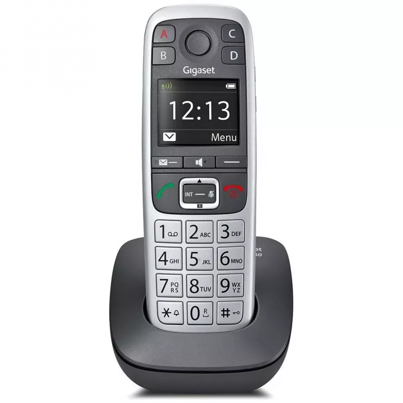 Gigaset E560 telephone DECT telephone Caller ID Black, Silver