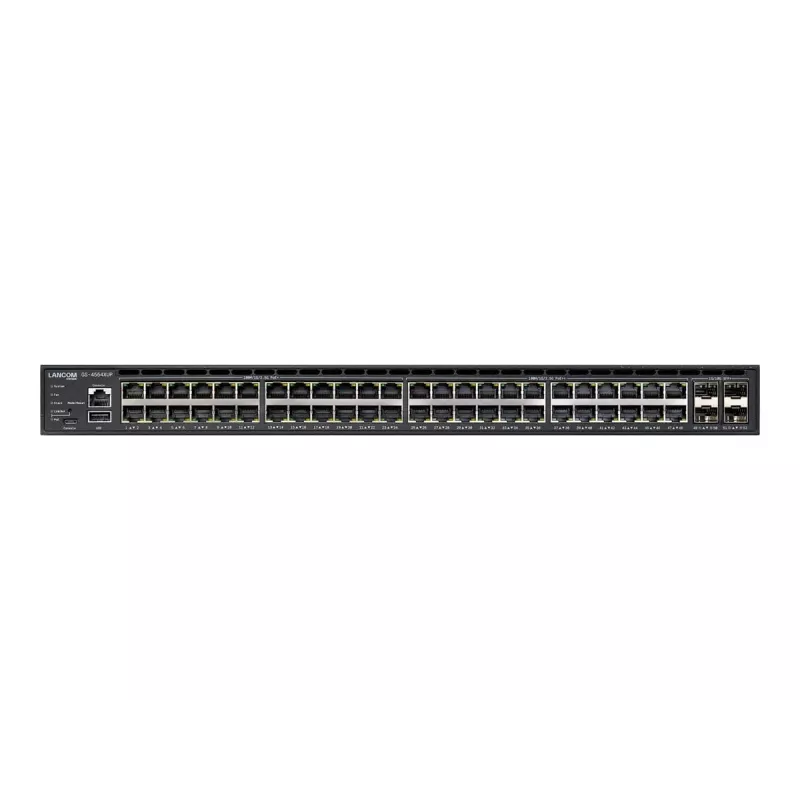 LANCOM GS-4554XUP - Switch - L3 - managed - 24 x 100/1000/2,5G (PoE++) + 24 x 10/100/1000 (PoE+) + 4 x SFP+ + 2 x QSFP+ - Desktop, rack-mountable - PoE++ (1440 W) (61884)