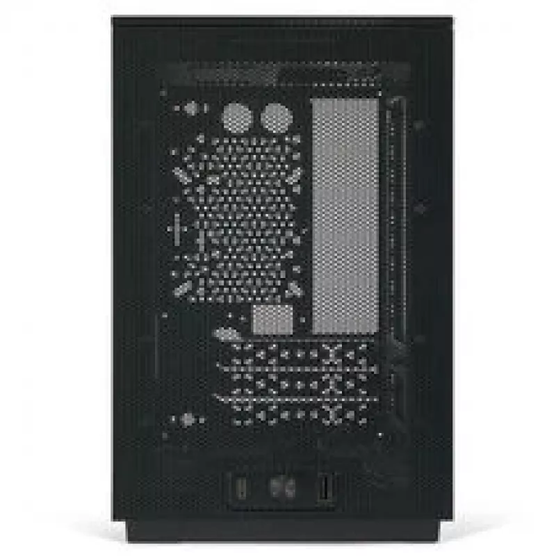 Mini ITX/ATX PC case ssupd Meshroom D (CS-MRD-BK-1) — compact black chassis with mesh panels