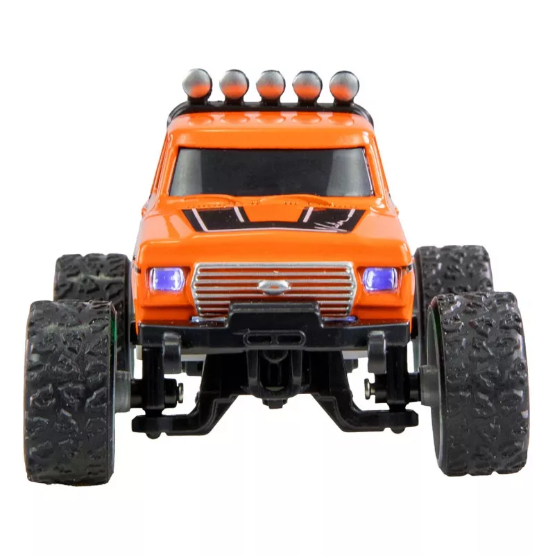 Remote Control Monster Truck Amewi DieCast 1:64 RTR Orange, Die-cast Body, Ready-to-Run