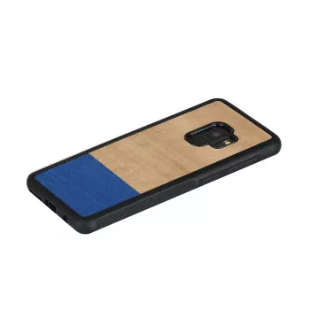 Phone case man and wood for Samsung Galaxy S9 — dove black, protective hard back cover