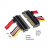 SATA Cable DeLOCK 83803 0.3m SATA 22-pin Black Red Yellow