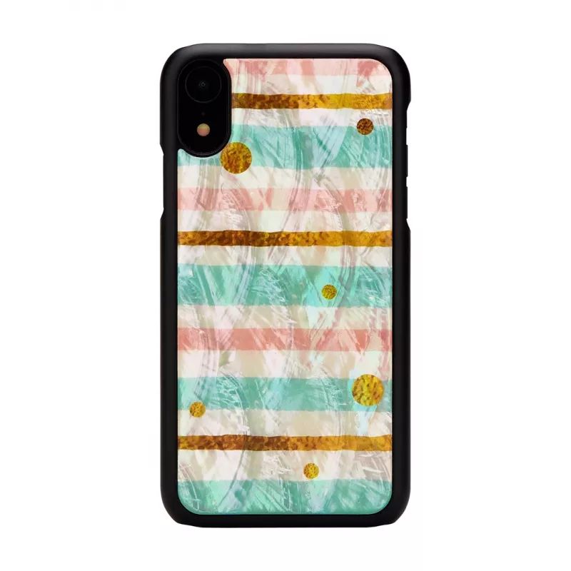 Phone case iKins for iPhone XR — mint black protective cover