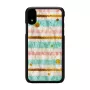 Phone case iKins for iPhone XR — mint black protective cover