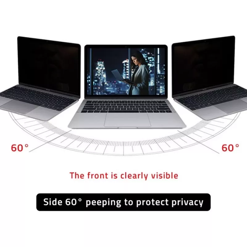 Qoltec Filtro Privacy GDPR per MacBook Air 13 6 Magnetico Protezione Occhi (13.60, 16 : 9), Pellicola Protettiva per Notebook