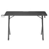 MACLEAN NanoRS RS102 Gaming Desk with RGB LED Backlight, 120x60 cm, Black