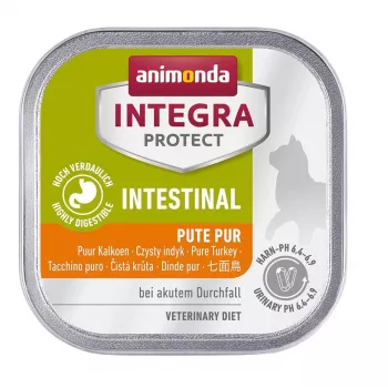 Wet cat food animonda INTEGRA Protect Intestinal 100 g — turkey, adult, digestive support