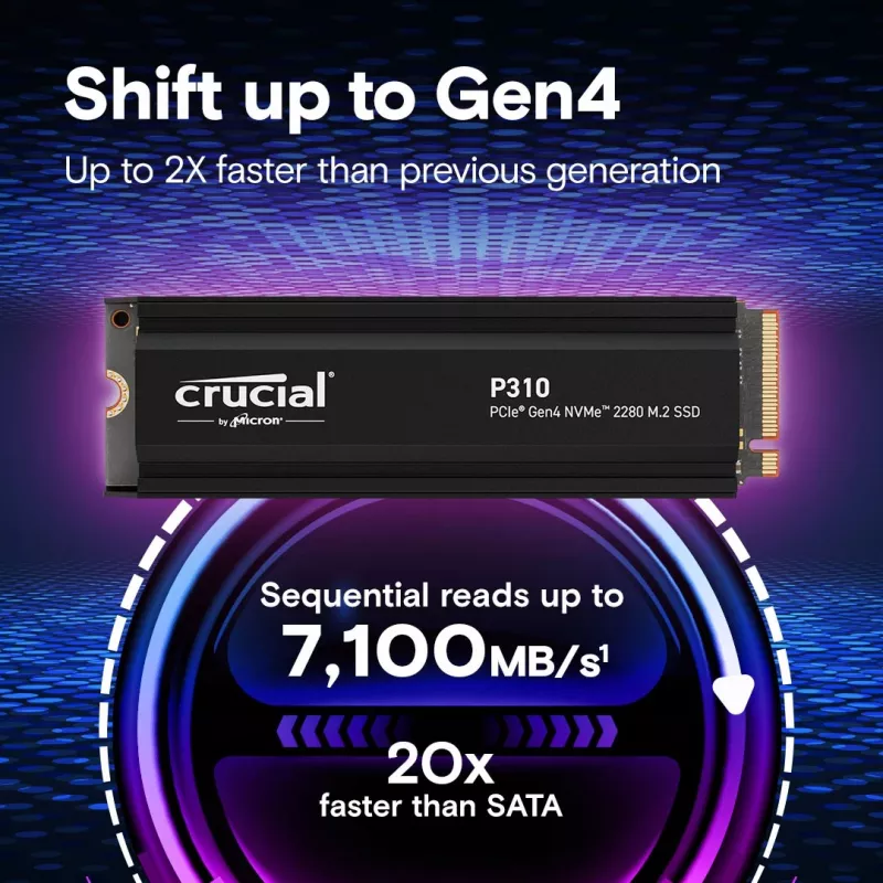 SSD disk Crucial 1 TB M.2 PCI Express 4.0 NVMe P310