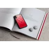 Phone case iKins for iPhone XR — pink lake and black two-tone protective cover
