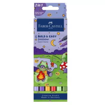 Marker set Faber‑Castell 164814 — 6‑piece multicolour markers, German origin