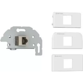 Kindermann 7456-423 Cat-6/6A (RJ45) Connection Plate Sch./Klemmt., w/RAL 9010 (7456000423)