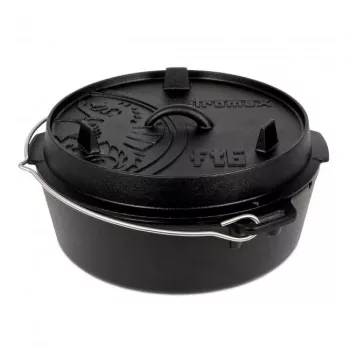 Dutch oven Petromax ft6-t 5.5 L Black Cast Iron