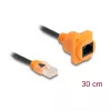 DeLOCK networking cable 90804 0.3 m Cat5e U/UTP RJ-45 Black Orange