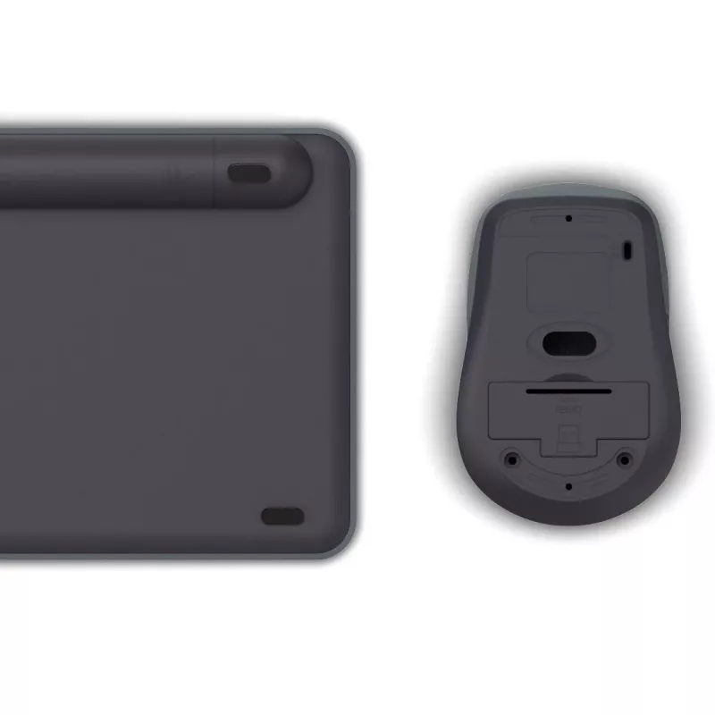 multi device keyboard and mouse set black gre
