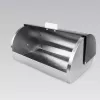 Countertop breadbox Maestro MR-1676 Black — stainless steel, hinged lid, 385×255×190 mm