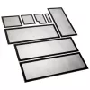 Demciflex dust filter-Set for Lian Li O11 Dynamic XL - black/black