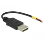 USB Cable DeLOCK 85250 USB 2.0 0.1m Black