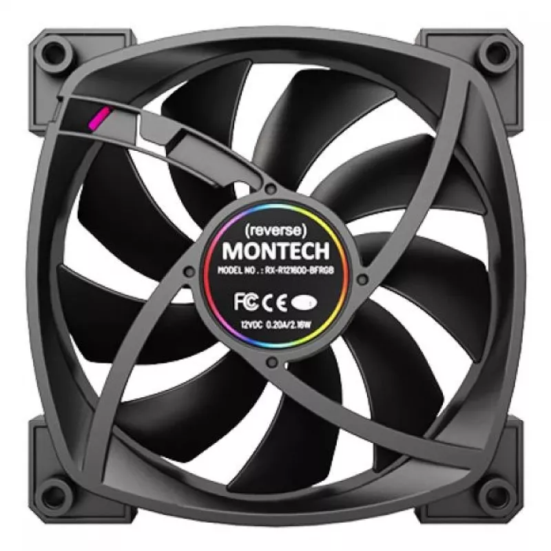 Montech RX120 PWM Computer case Fan 12 cm Black 3 pc(s)