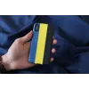 Smartphone case man and wood for iPhone X/XS — dandy blue black, protective hard shell