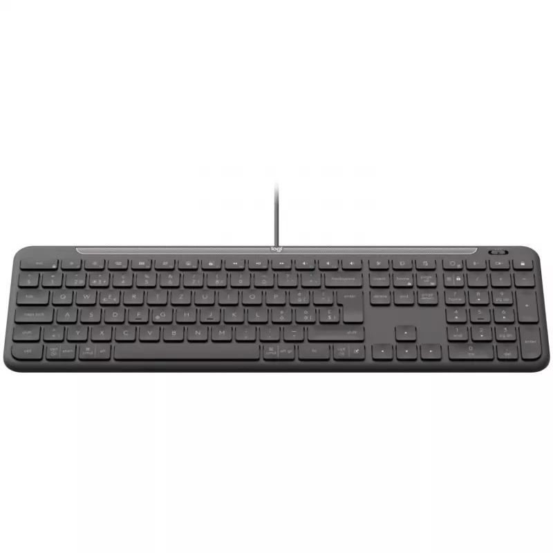 LOGITECH Signature Slim K620 Wired Keyboard for Business - GRAPHITE - US INT'L - USB - N/A - INTNL-973 - USB-C