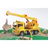 Crane truck BRUDER MAN BR-02754, ABS construction, yellow, for ages 4+ (no Light & Sound Module)