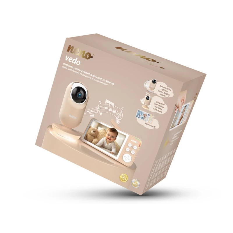 Vedo Cream Electronic Baby Nanny With Wireless Receiver