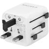 Travel adapter CANYON OnTour One EU UK US AUS White (CNS-TA1005W) - universal plug conversion for EU/UK/US/AUS