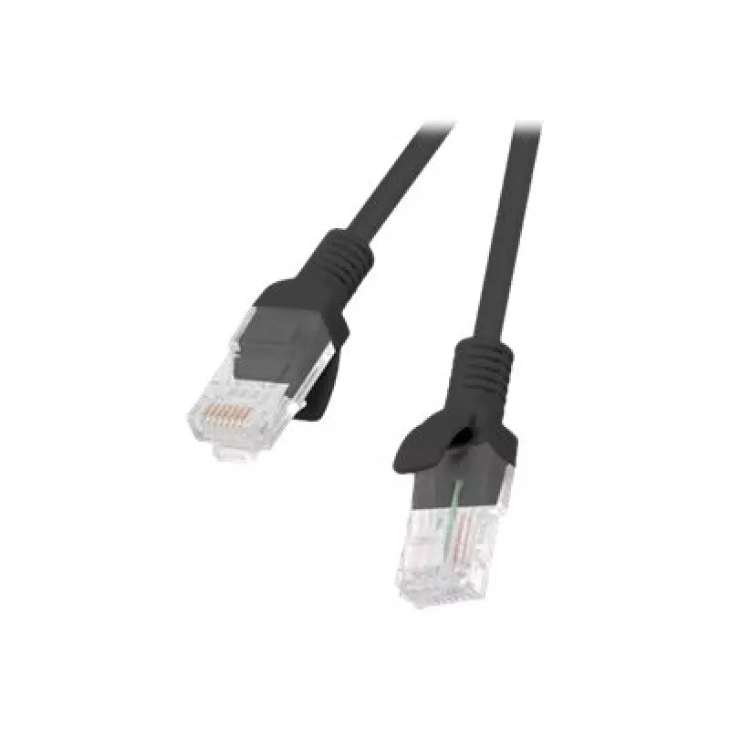 Network cable LANBERG PCU5-10CC-0500-BK Cat5e U/UTP RJ-45 — 5 m, black, CCA conductor