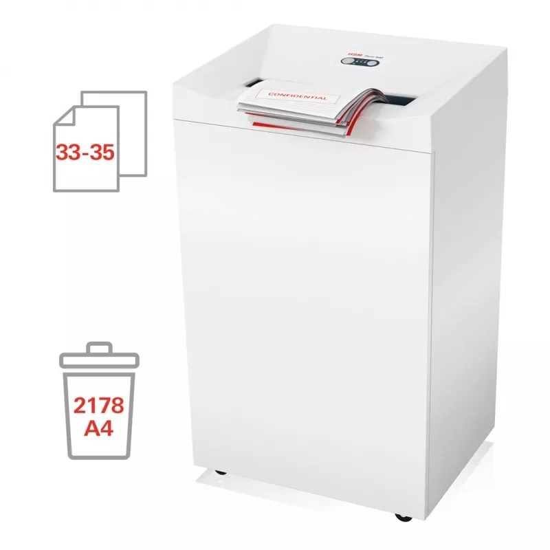HSM Pure 940 shredder, 165 l, 3,9x40 mm