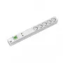 Power strip Bachmann 333.840 19 inch 1U — 5 × UTE sockets, 1 × switch