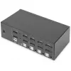 DIGITUS KVM Switch, 4 Port, Dual Display, 4K, DisplayPort®