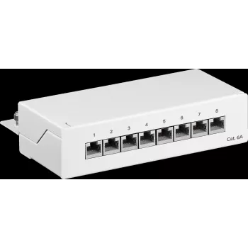 Goobay 62067 - RJ45 - Cat6a - 22/26 - White - Rack Installation - 1U (62067)