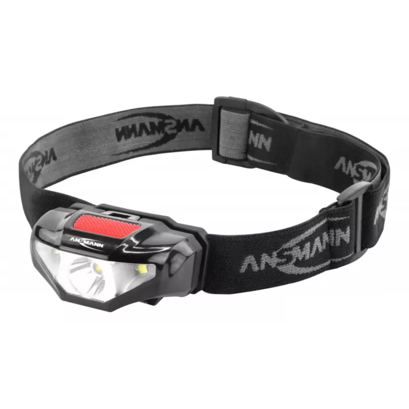 Ansmann HD70B - Headband Flashlight - Black - acrylonitrile butadiene styrene (ABS) - Plastic - IP44 - LED - 1 lamps