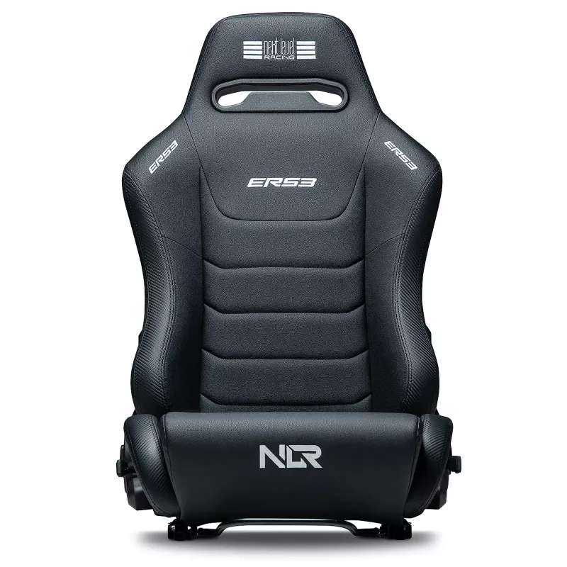 Racing-style reclining seat Next Level Racing ERS3 Elite Premium — black PU leather, reclining backrest, cockpit/floor mount compatible