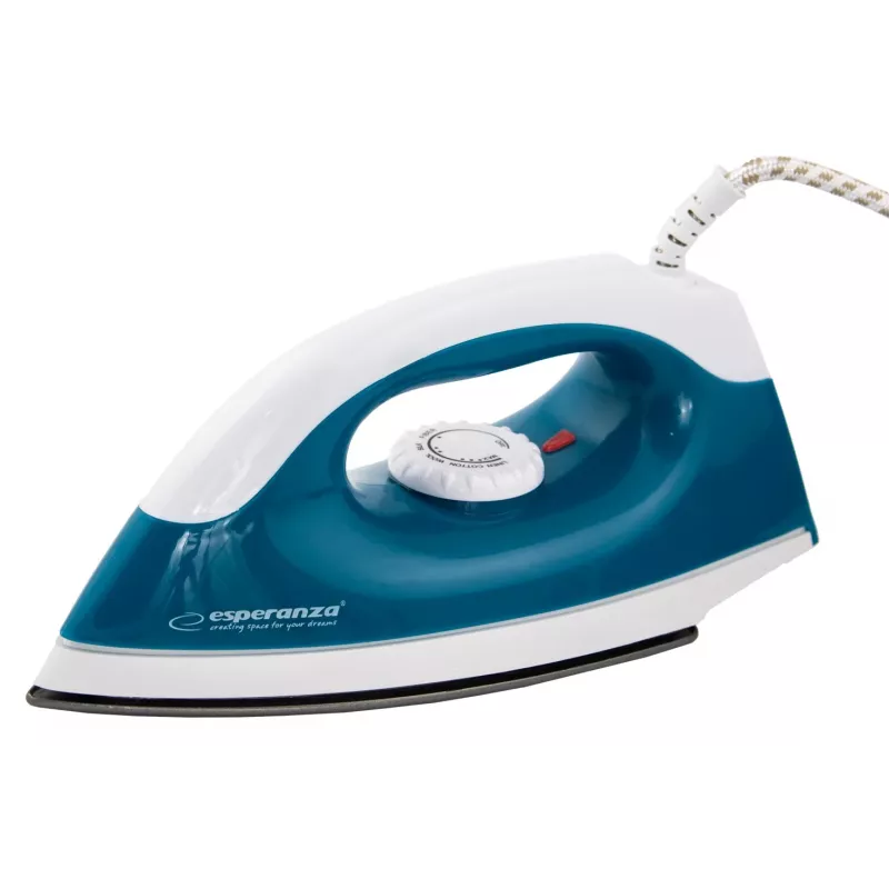 Dry iron Esperanza TRAVEL IRON SMOOTHER — 1200 W, non-stick soleplate, 1.4 m cord, temperature indicator, travel design