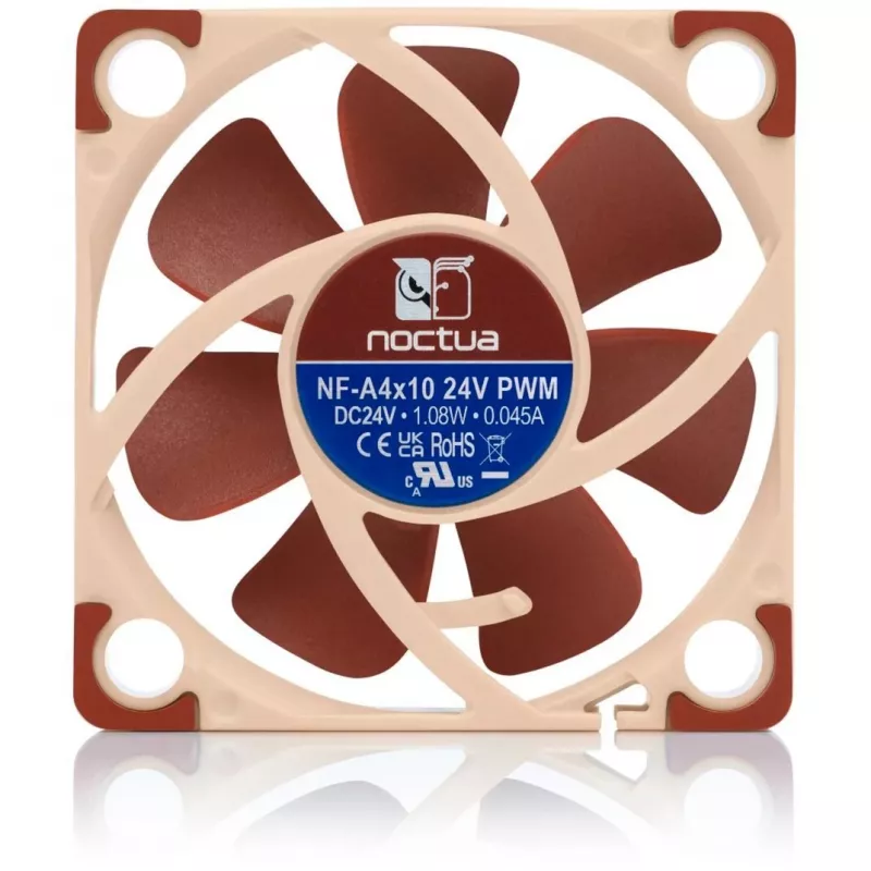 Fan Noctua NF-A4X10 24V PWM 4 cm Beige Brown 5000 RPM 8.9 m³/h