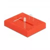 Breadboard DELOCK 18318 — plastic solderless prototype board, 36 × 46 × 10 mm, red