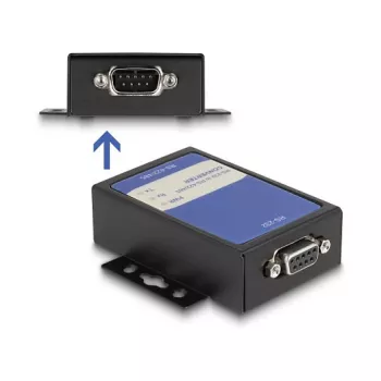 DeLOCK 64265 Serial Converter Repeater Isolator RS-232 RS-422/485 Black