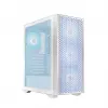PC case LOGIC Dart Pro Midi ARGB white — Midi Tower, ATX, 456×200×385 mm, max GPU 34 cm, CPU cooler height 155 mm, 3x120mm front + 1x120mm rear, USB 3.0 x2, USB-C x1